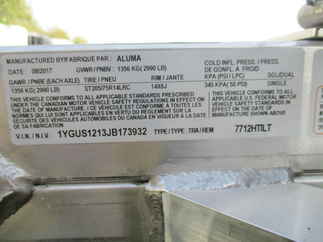 2018 Aluma 77x12  Aluminum Single Axle Utility 7712HTILT