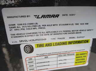 2018 Lamar 83x14  Dump DL831427.2