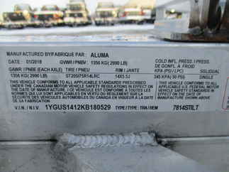 2019 Aluma 78x14  Aluminum Single Axle Utility 7814STILT