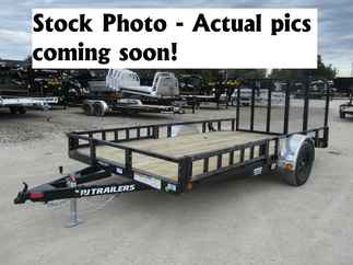 2024 PJ Trailer 83x14 U8 Single Axle Utility U821431DSBKA