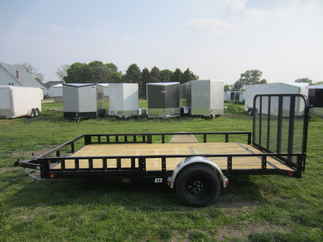 2024 PJ Trailer 83x14 U8 Single Axle Utility U821431DSBKA