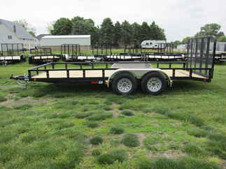 2025 PJ Trailer 83x18 UL Utility UL21832ESBK