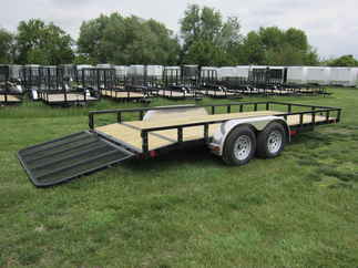 2025 PJ Trailer 83x18 UL Utility UL21832ESBK