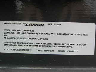 2024 Lamar 83x20  Car Hauler CE832023