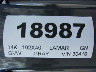 2024 Lamar 102x40  Gooseneck H8024027