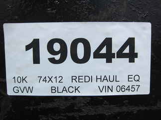 1990 Redi Haul 74x12  Equipment 