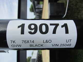 2024 L&O Mfg 76x14  Utility 6414U2B