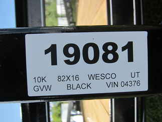 2024 Wesco 82x16 Utility