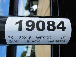 2024 Wesco 82x16 Utility