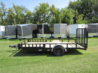 2025 PJ Trailer 83x14 U8 Single Axle Utility U821431DSBK-ATVR