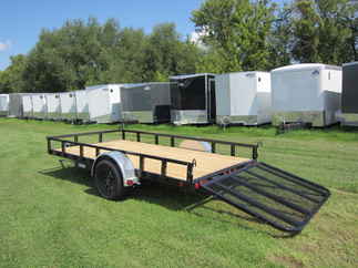 2025 PJ Trailer 77x12 U7 Single Axle Utility U721231DSGK