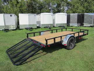 2025 PJ Trailer 72x12 U2 Single Axle Utility U221231DSGK