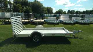 2025 Hillsboro 78x12  Aluminum Single Axle Utility AU78X12 AL