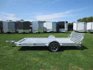 2025 Hillsboro 78x14  Aluminum Single Axle Utility AU78X14 AL