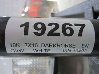 2025 Darkhorse 7x16  Enclosed Cargo DHW7X16TA52