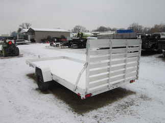 2025 Aluma 78x14  Aluminum Single Axle Utility 7814ESA-S-TG