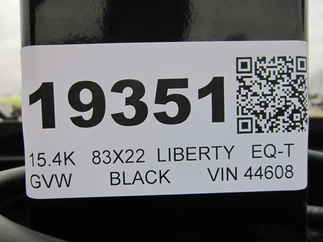 2025 Liberty 83x22  Equipment Tilt LT14K83X22SPB8WF