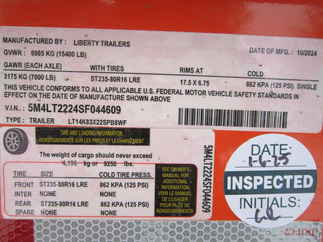 2025 Liberty 83x22  Equipment Tilt LT14K83X22SPB8WF ORANGE/BO