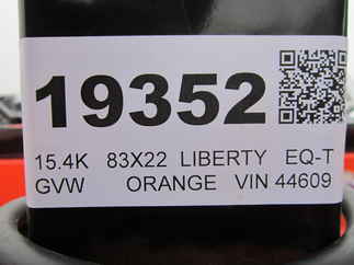 2025 Liberty 83x22  Equipment Tilt LT14K83X22SPB8WF ORANGE/BO