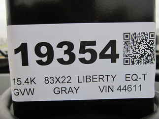 2025 Liberty 83x22  Equipment Tilt LT14K83X22SPB8WF GRAY/BO