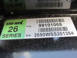 Clearance! NOS Sno-Way 26 Series 2 Model, Welded Straight blade, Down pressure, ProControl 2 Plus Wireless controller, ESS Smart lighting system Steel Straight Blade, 