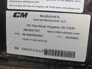 New CM 11.3 x 97 RD Flatbed Truck Bed