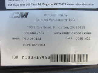 New CM 12 x 101 PL Flatbed Truck Bed