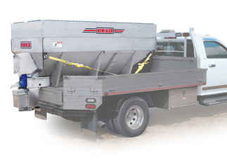 SOLD OUT - Available for Special Order. Call for Price. New Hiniker 955 Model, V-Box Stainless Steel Spreader, 