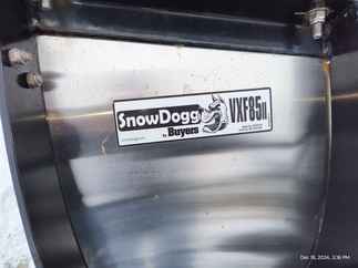 SOLD OUT Used SnowDogg VXF85II Model, V-plow Flare Top, Trip edge Stainless Steel