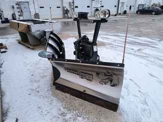 SOLD OUT Used SnowDogg VXF85II Model, V-plow Flare Top, Trip edge Stainless Steel